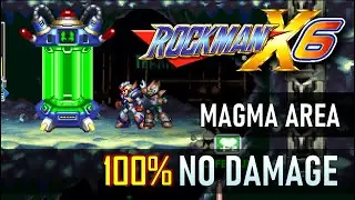 MegaMan X6 100% Walkthrough Part 3 (Blaze Heatnix) Magma Area 