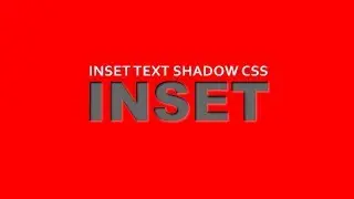 Inner text shadow using css