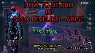 How To Be Pro In Solo Leveling Arise