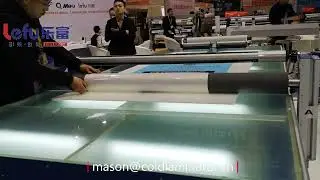 LF1325-B4 Cold Flatbed Laminator Operation Video (3)