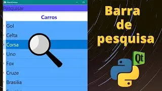 Barra de pesquisa com PyQt5