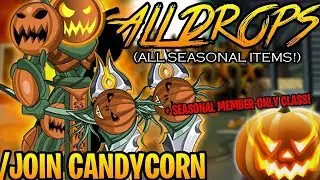 AQW - /JOIN CANDYCORN (ALL Stalkwalker BOSS Drops & ALL Monster Drops) (SEASONAL) + ITEM Showcase!