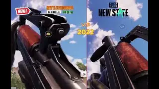 🔥 2022 🔥 PUBG MOBILE INDIA🇮🇳 VS PUBG NEW STATE FULL COMPARISON | ALL WEAPONS  BATTLE ROYALE GAMEPLAY
