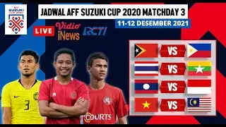 Jadwal Piala AFF 2021 Hari ini Matchday3: Laos vs Indonesia LIVE INEWS TV | AFF SUZUKI CUP 2020
