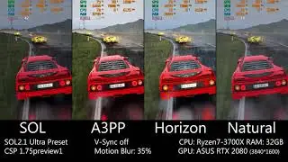 Assetto Corsa - Direct Comparsion Post Processing Filters - May 2021