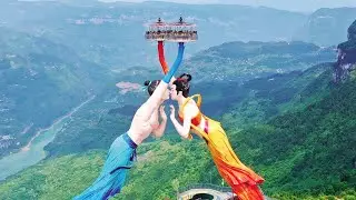 ¿Te atreves a subir a la atracción más loca de China? Flying Kiss: el beso más alto del mundo!
