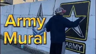 Painting Army Mural