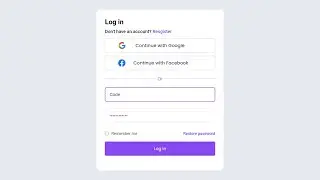 Modern Login Form Using HTML & CSS only
