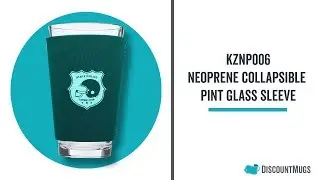 Personalized Neoprene Collapsible Pint Glass Sleeve