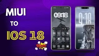 How to Convert MIUI to iOS | iOS 18 Theme for MIUI | MIUI to iPhone Look #miuithemes