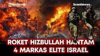 🔴Roket Hizbullah Ledakkan 4 Pangkalan IDF, Terjadi Kebakaran Hebat hingga Warga Lari Terbirit-birit