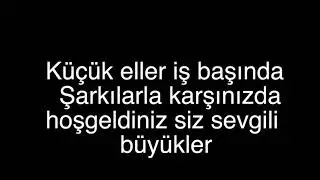 Miniklerin  Şarkısı Hoşgeldiniz Karaoke