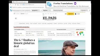 Testing Firefox native page translation