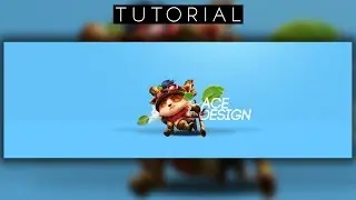 2D Teemo League Of Legends Twitter Header Tutorial | Photoshop CC