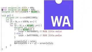 Drawing To a Canvas With Webassembly (Without Emscripten)