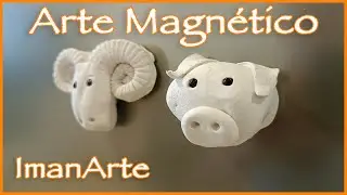 Arte magnético: DIY Imanes con pasta para modelar
