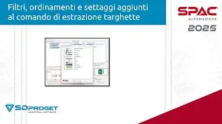 Filtri, ordinamenti e settaggi aggiunti nel comando estrazione targhette - SPAC Automazione 2025