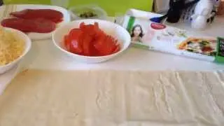 Очень вкусная пицца на готовом тесте
