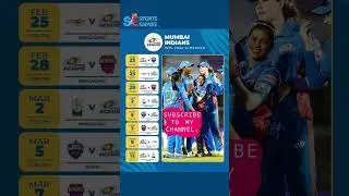 MUMBAI INDIANS WPL 2024 SCHEDULE | WOMEN'S PREMIER LEAGUE 2024 