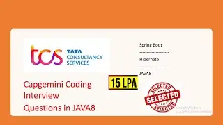 tcs java 8 coding interview questions  #tcs #coding #javadeveloper