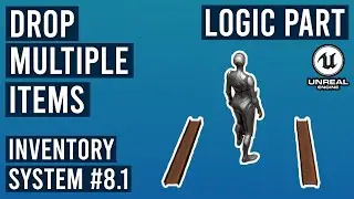 Drop Item by Amount in Unreal Engine 5.3 - Logic Part -  Inventory System #8.1 #ue5