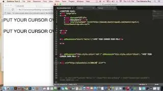 Javascript Tutorial For Beginners #40  On Mouse Over Events in Javascript