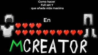 como hacer que una armadura de vida maxima con Set bonus para tu mod en Mcreator (desactualizado)
