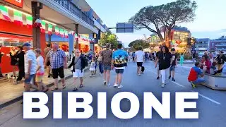 Bibione Italy 2024, Evening Walking Tour 4K UHD