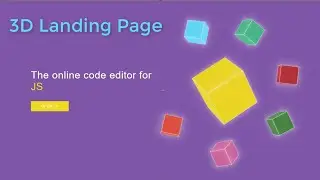 3D Landing Page with HTML, CSS, and JavaScript /  CSS Transitions, CSS 3D Transforms, CSS Animations