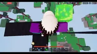 slime block clutch practice, but In the end I finally did it (BEDWARS ROBLOX)