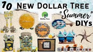 10 New *Must See* Summer Dollar Tree DIYs 4 Lemon DIYs, 2 Bee DIYs, 3 Coastal Beach Nautical + Bonus