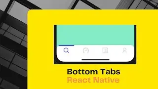 Como fazer navegação Bottom Tabs no React Native