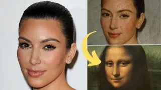 Kim Kardashian. AI drew a picture. AI transformation