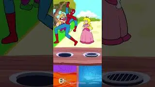 Test IQ CHALLENGE : Princess Peach Pit Trap! Left or Right? #story #shorts #tiktok #viral
