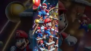 Mario converting into Mario World #entertainment #ai #mariobros