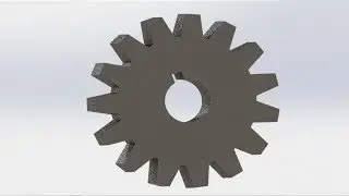 How to draw a gear - Solidworks 2016