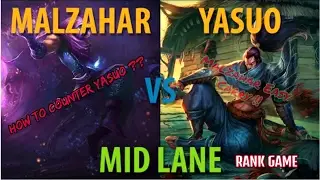 Three Triple Kill With Malzahar !!!  Malzahar vs Yauso MID (Rank Game)