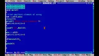 smallest element of array| How to find smallest element of array