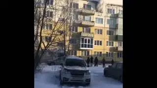 Пожар в Полысаево на Республиканской