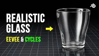 Realistic Glass Material in Blender (Eevee & Cycles Tutorial)