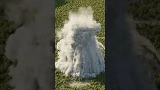 Destruction Fx || Blender RBD Simulation | RBDLab Addon #shorts #blender #blender3d #b3d