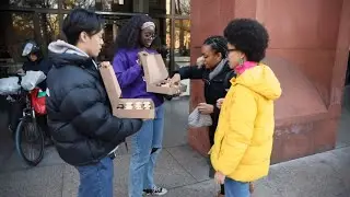 Surprising Students with Cupcakes for Finals