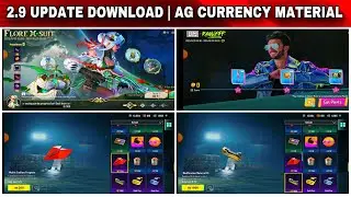 BGMI 2.9 UPDATE DOWNLOAD | MINI MATERIALS FOR AG CURRENCY | BGMI 2.9 UPDATE  KESE KAREIN |