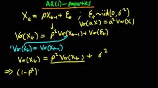 Autoregressive order 1 process - conditions for stationary in variance