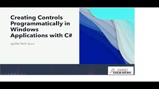 Creating Windows Controls Programmatically with C#