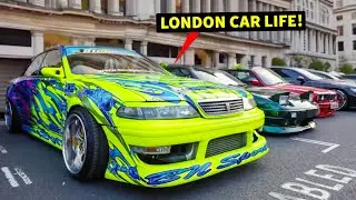 Venga World London car meet! Drift-spec JZX100 Mark II, Zimax RX-7, '66 Coupe DeVille & MORE!