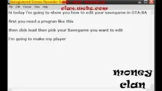 How to edit savegame in GTA:SA