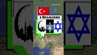 How Many Religions From Different Countries #country #map #world #shorts