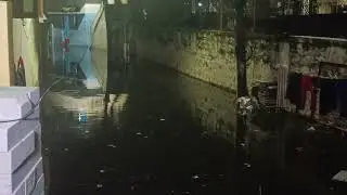 flood in Hyderabad CM campus beside HPs. opp line mayuri marg begumpet...