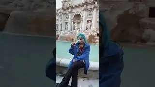 u can tell, it's from the 1st trip ✨ #rome #italy #romeitaly #italia #trip #travel #trevifountain